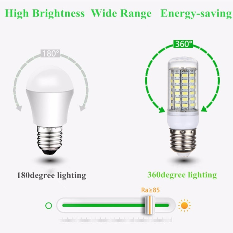 69 LEDs SMD 5730 Bulb, AC 220V, 5.5W 220V White Light, 5.5W 220V Warm White