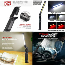 Load image into Gallery viewer, W552 280LM USB Rechargeable Folding Mobile Handheld Work Emergency Light, Size: 13.5 x 3.8cm, W552