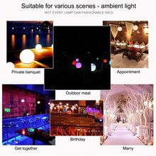 Load image into Gallery viewer, USB Charging 7-Color Changing Energy-saving LED Night Light with Wooden Holder Base, Patted 7-Color(10cm)