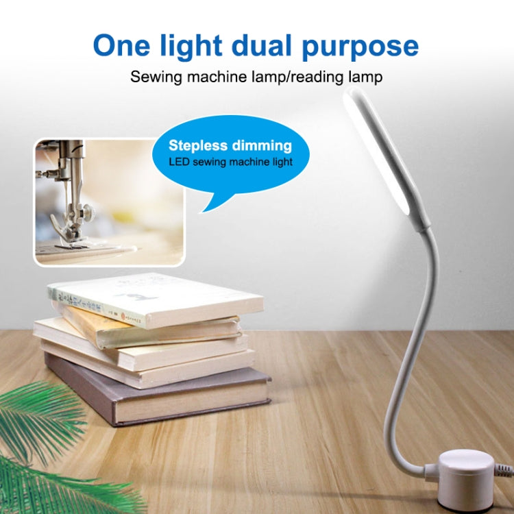 LED Sewing Machine Lamp USB Stepless Dimming Touch Magnet Working Energy-saving Lamp