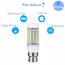 Load image into Gallery viewer, B22 5.5W 69 LEDs SMD 5730 LED Corn Light Bulb, AC 110-130V, AC 110-130V