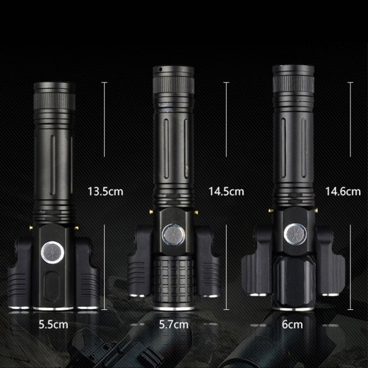 KS-739 USB Charging Waterproof T6+XPE Fixed Focus LED Flashlight with 4-Modes, KS-739