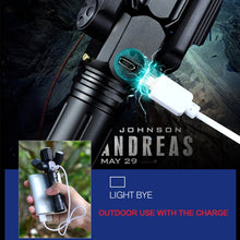 Load image into Gallery viewer, KS-739 USB Charging Waterproof T6+XPE Fixed Focus LED Flashlight with 4-Modes, KS-739