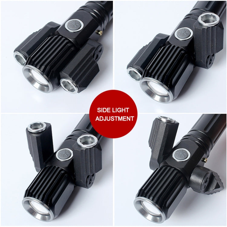 KS-738 USB Charging Waterproof T6+XPE Zoomable LED Flashlight with 4-Modes & 18650 lithium battery, KS-738 (&18650)