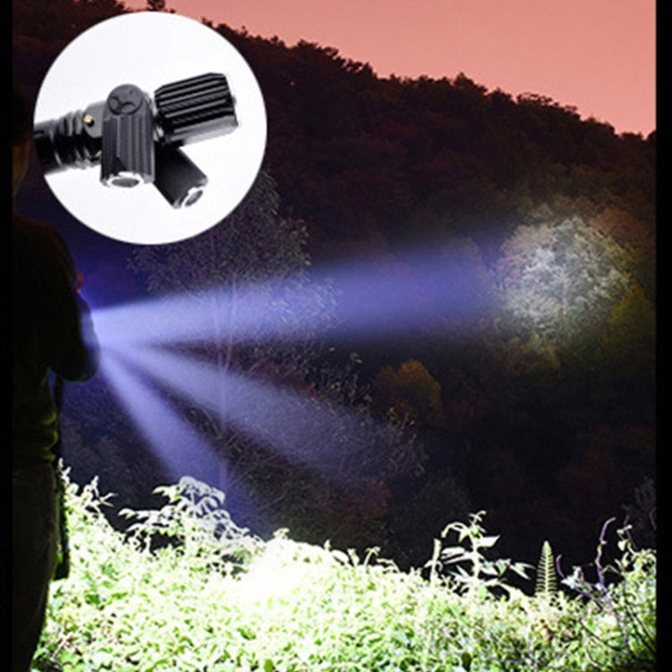KS-738 USB Charging Waterproof T6+XPE Zoomable LED Flashlight with 4-Modes & 18650 lithium battery, KS-738 (&18650)
