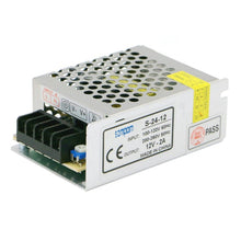 Load image into Gallery viewer, SOMPOM S-24-12 24W 12V 2A Iron Shell Driver LED Light Strip Lighting Monitor Power Supply, 24W 2A