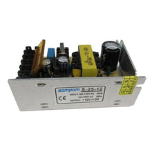 Load image into Gallery viewer, SOMPOM S-24-12 24W 12V 2A Iron Shell Driver LED Light Strip Lighting Monitor Power Supply, 24W 2A
