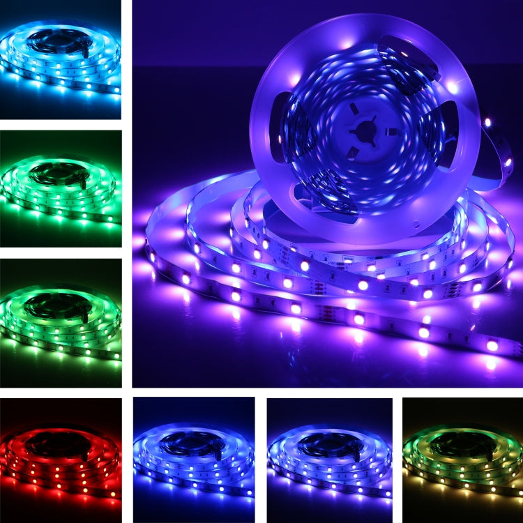 20m 600 LEDs SMD 5050 IP44 Waterproof RGB Light Strip with 24-keys Bluetooth + Music Remote Control, EU Plug, 20m 600 LEDs IP44