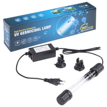Load image into Gallery viewer, UV-009 9W Ultraviolet Germicidal Lamp Disinfection Light for Aquarium, EU Plug, 9W