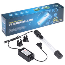 Load image into Gallery viewer, UV-011 11W Ultraviolet Germicidal Lamp Disinfection Light for Aquarium, EU Plug, 11W