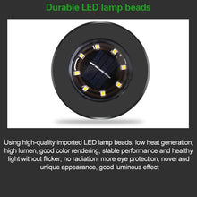 Load image into Gallery viewer, 4 PCS 8 LEDs IP65 Waterproof Solar Powered Buried Lamp Garden Villa Garden Lawn Decorative Spotlight