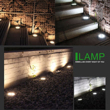 Load image into Gallery viewer, 4 PCS 8 LEDs IP65 Waterproof Solar Powered Buried Lamp Garden Villa Garden Lawn Decorative Spotlight