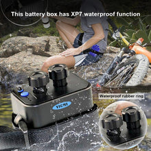 Load image into Gallery viewer, 6 Sections 18650 Battery Multi-function Mobile Power Box with 8.4v Round Head &amp; 5v USB Dual Voltage Output Without Battery