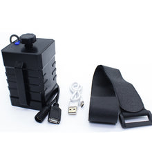 Load image into Gallery viewer, 3 Sections 18650/26650 IPX7 Waterproof Battery Box with 12v Round Head &amp; 5v USB Connector Output Voltage Does Not Include Battery, 12v