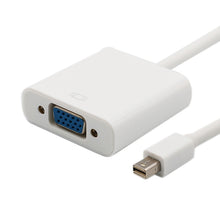Load image into Gallery viewer, 1080P Mini DisplayPort to VGA Cable Adapter, Mini DP to VGA (White), Mini DP to VGA (Black)