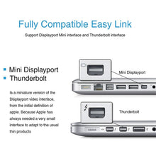 Load image into Gallery viewer, 1080P Mini DisplayPort to VGA Cable Adapter, Mini DP to VGA (White), Mini DP to VGA (Black)
