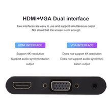Load image into Gallery viewer, 3 in 1 8 Pin + Micro USB + Type-C to AV + HDMI + VGA 15 Pin HD Screen Player Adapter Converter with Audio