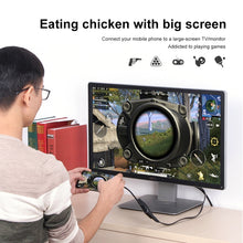 Load image into Gallery viewer, 3 in 1 8 Pin + Micro USB + Type-C to AV + HDMI + VGA 15 Pin HD Screen Player Adapter Converter with Audio