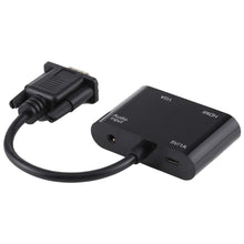 Load image into Gallery viewer, 2 in 1 VGA to HDMI + VGA 15 Pin HDTV Adapter Converter with Audio