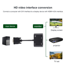 Load image into Gallery viewer, 2 in 1 VGA to HDMI + VGA 15 Pin HDTV Adapter Converter with Audio