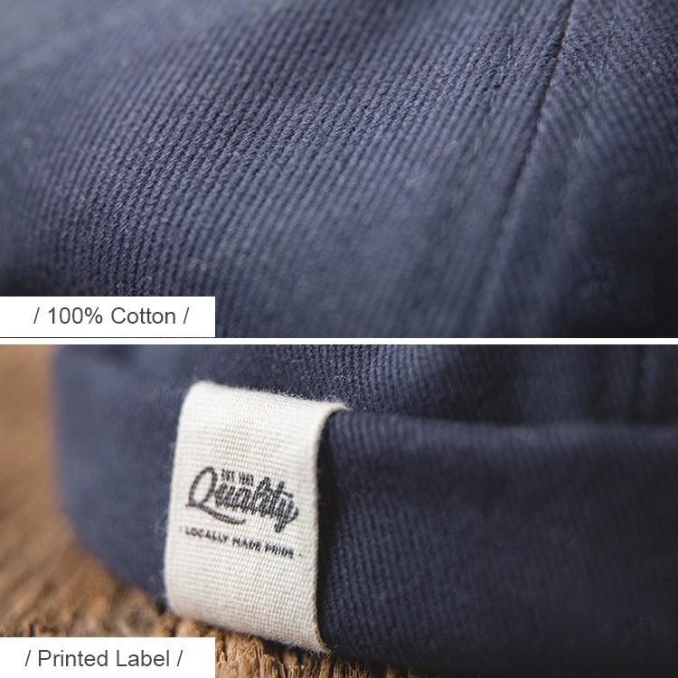 Solid Color Retro Classic Sailor Hat Beanie Cuffed Melon Cap