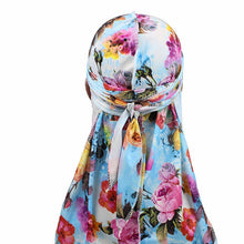 Load image into Gallery viewer, b-2 High Elastic Printing Long-tailed Pirate Hat Headkerchief Chemotherapy Cap