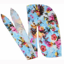 Load image into Gallery viewer, b-2 High Elastic Printing Long-tailed Pirate Hat Headkerchief Chemotherapy Cap