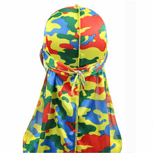 Load image into Gallery viewer, w-1 Camouflage Printing Long-tailed Pirate Hat Turban Cap