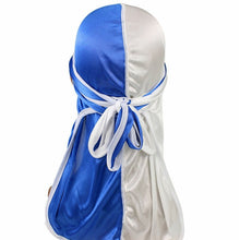 Load image into Gallery viewer, Double-coloured Silk Satin Long-tailed Pirate Hat Turban Cap Chemotherapy Cap