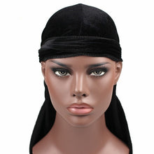 Load image into Gallery viewer, Velvet Turban Cap Long-tailed Pirate Hat Chemotherapy Cap