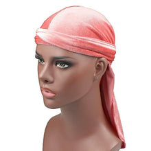 Load image into Gallery viewer, Velvet Turban Cap Long-tailed Pirate Hat Chemotherapy Cap