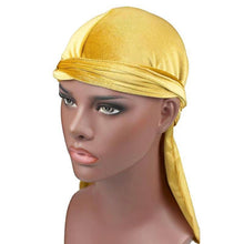 Load image into Gallery viewer, Velvet Turban Cap Long-tailed Pirate Hat Chemotherapy Cap