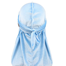 Load image into Gallery viewer, Velvet Turban Cap Long-tailed Pirate Hat Chemotherapy Cap