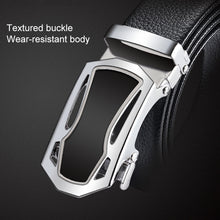 Load image into Gallery viewer, Dandali GD835 Men Automatic Buckle Double Edge Wrapping Leather Belt Waistband, Length: 120cm