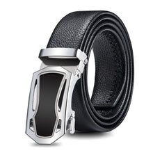 Load image into Gallery viewer, Dandali GD835 Men Automatic Buckle Double Edge Wrapping Leather Belt Waistband, Length: 120cm