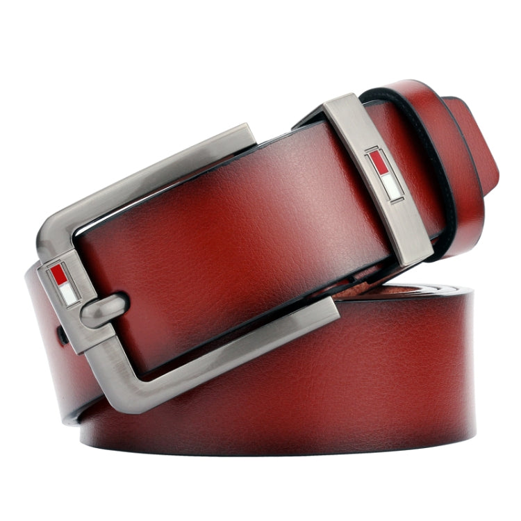 Dandali L8036 Men Casual Antique Pin Buckle Leather Belt Waistband, Length: 115cm