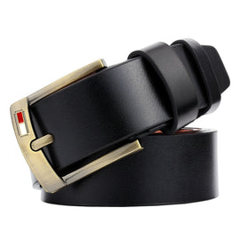 Dandali L8038 Men Casual Retro Pin Buckle Leather Belt Waistband, Length: 115cm