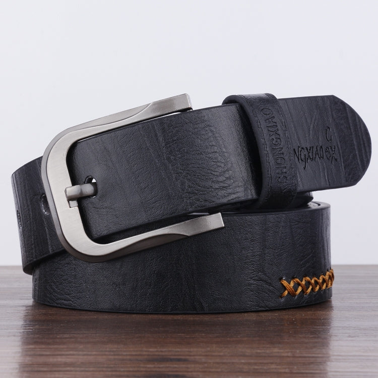 Dandali XX823 Men Retro Pin Buckle Leather Belt Waistband, Length: 110cm