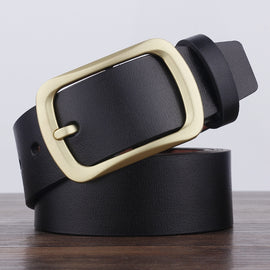 Dandali YY23 Men Retro Antique Pin Buckle Leather Belt Waistband, Length: 95-115cm