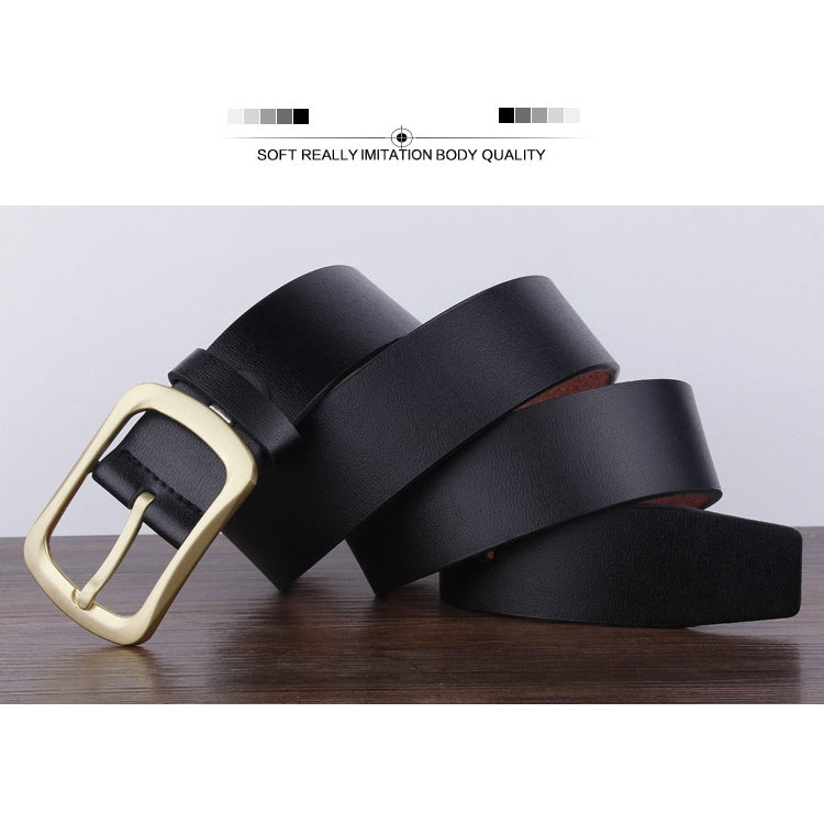 Dandali YY23 Men Retro Antique Pin Buckle Leather Belt Waistband, Length: 95-115cm