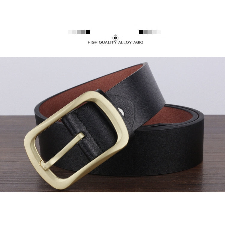Dandali YY23 Men Retro Antique Pin Buckle Leather Belt Waistband, Length: 95-115cm