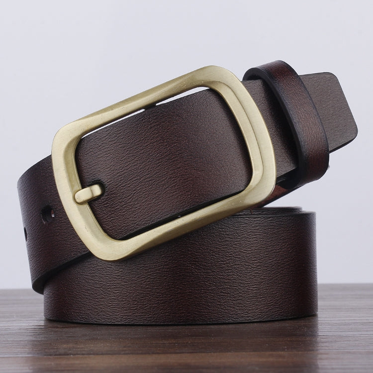 Dandali YY23 Men Retro Antique Pin Buckle Leather Belt Waistband, Length: 95-115cm