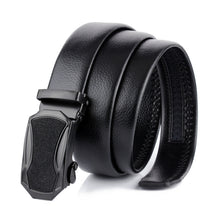 Load image into Gallery viewer, Dandali GD834 Gypsophila Actual Run Triangle Men Automatic Buckle Double Edge Wrapping Leather Belt Waistband, Length: 120cm