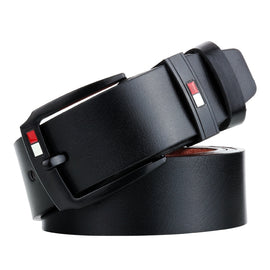 Dandali L8032 Men Retro Casual Antique Buckle Leather Belt Waistband, Size: 110-125cm