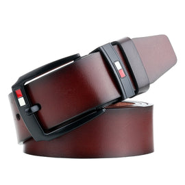 Dandali L8032 Men Retro Casual Antique Buckle Leather Belt Waistband, Size: 110-125cm
