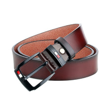 Load image into Gallery viewer, Dandali L8032 Men Retro Casual Antique Buckle Leather Belt Waistband, Size: 110-125cm