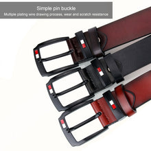 Load image into Gallery viewer, Dandali L8032 Men Retro Casual Antique Buckle Leather Belt Waistband, Size: 110-125cm