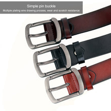 Load image into Gallery viewer, Dandali L8035 Men Casual Antique Pin Buckle Leather Belt Waistband, Size: 110-125cm