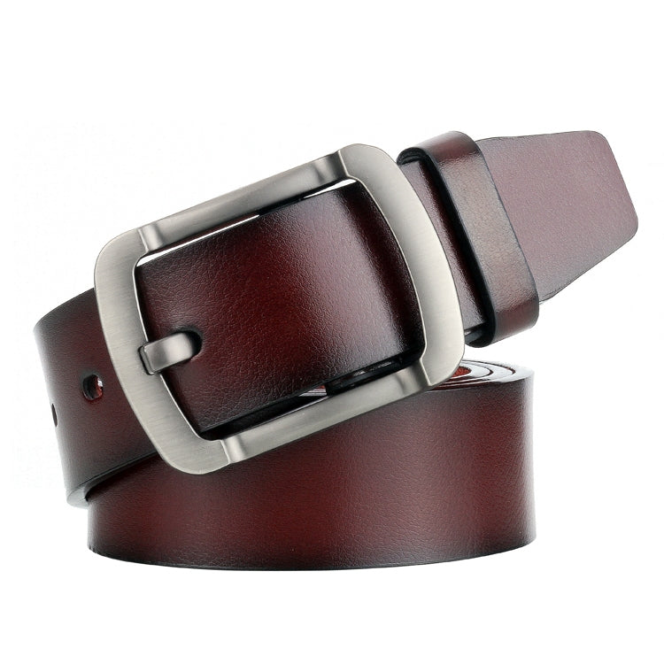 Dandali L8035 Men Casual Antique Pin Buckle Leather Belt Waistband, Size: 110-125cm