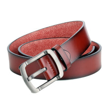Load image into Gallery viewer, Dandali L8035 Men Casual Antique Pin Buckle Leather Belt Waistband, Size: 110-125cm, L8035